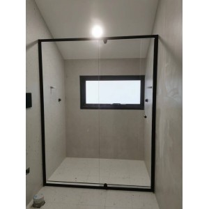 Australia Custom made Semi-Frameless Wall To Wall Pivot Door Shower Screen (1400- 1500)W *1950